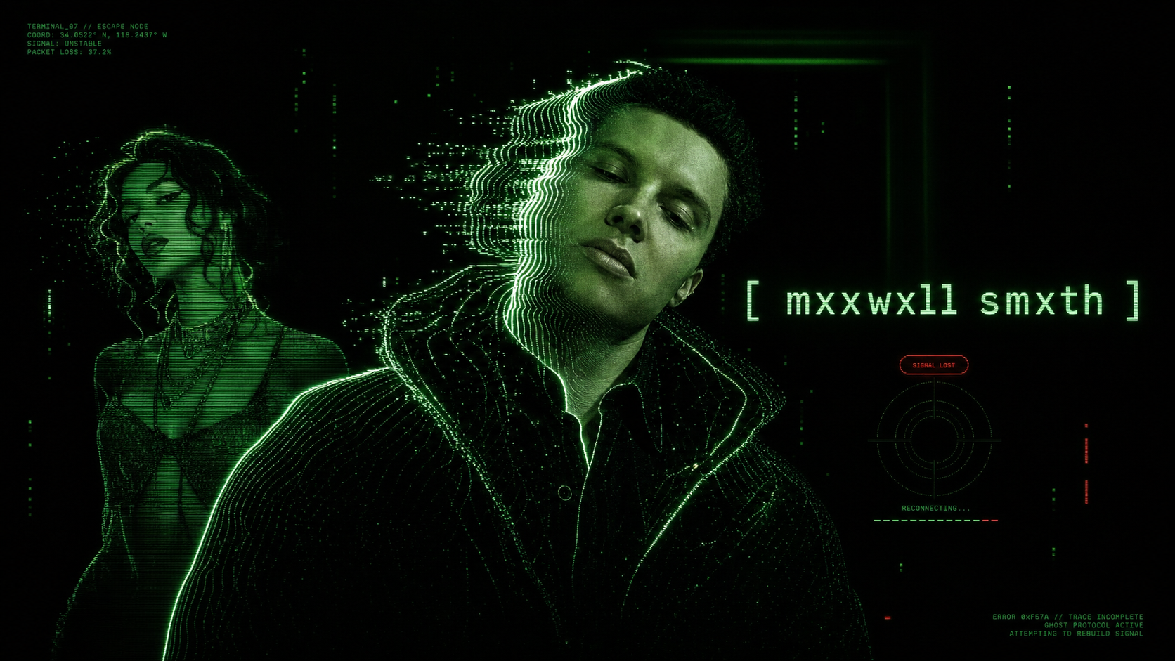 mxxwxll smxth Signal Ghosts digital-decay artwork